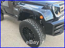 07-18 Jeep Wrangler JKU Full Body Kit Front Bumper, Fenders Flares & Side Molding