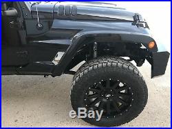 07-18 Jeep Wrangler JKU Full Body Kit Front Bumper, Fenders Flares & Side Molding