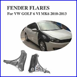 1Pair Carbon Fibre Fender Flares Body kits For Volkswagen VW Golf 6 MK6 10-13