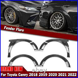 1Set Gloss Black Fender Flares Cover Kit For Toyota Camry SE XSE 2018-2022 Sport