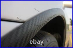 2x Fender Carbon Opt Side Sills 120cm for Vauxhall Meriva B Car Tuning Rims