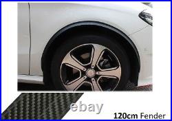 2x Wheel Thread Carbon Opt Side Sills 120cm for BMW 5er E60 Rims Tuning Flaps