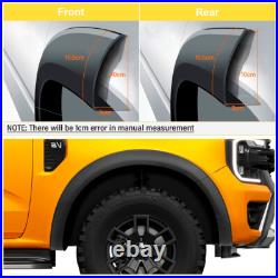 30mm Wheel Arches Fender Flares Kit Accessories For Ford Ranger 2023-25 Wildtrak