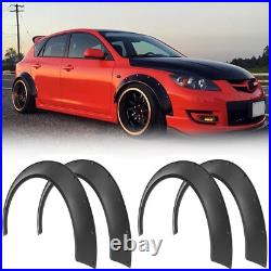 4PCS Fender Flares Extra Wide Body Kit Wheel Arches Bolt-on For Mazda 3 Speed3