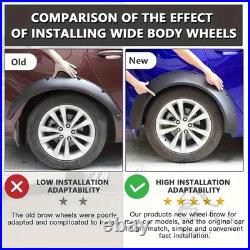 4PCS Flexible Car Fender Flares Extra Wide Wheel Arches Kit For VW Jetta MK6 MK7