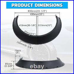 4Pcs 4 For Honda Civic Fender Flares Extra Wide Wheel Arches Body Kit Mudguard