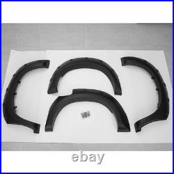 4Pcs Black Wide Wheel Arches Fender Flares Body Kit For Toyota Hilux Vigo 05-14