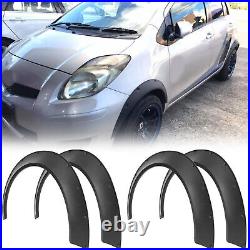 4Pcs Car Fender Flares Extra Wide Body Kit Wheel Arches 4.5 For Toyota Yaris