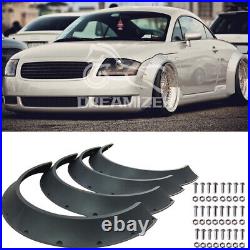 4Pcs Fender Flares Extra Wide Body Wheel Arches For Audi TT MK1 MK2 RS A4 A5 A6