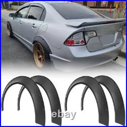 4Pcs Fender Flares Extra Wide Wheel Arches Body Kit Mudguard 4For Honda Civic