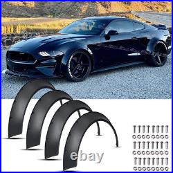 4Pcs For Ford Mustang GT Fender Flares Extra Wide Body Wheel Arches Mudguards