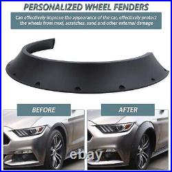 4Pcs For Ford Mustang GT Fender Flares Extra Wide Body Wheel Arches Mudguards