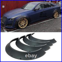 4X 3 Fender Flares Extra Wide Body Kit Wheel Arches Protector For Cadillac CTS