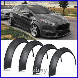 4X Flexible Fender Flares Extra Wide Wheel Arches Body Kit For Ford Fiesta SE ST