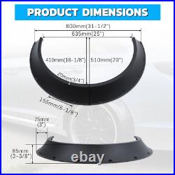 4X For Mini Cooper S R53 R56 R58 Fender Flares Extra Wide Body Kit Wheel Arches