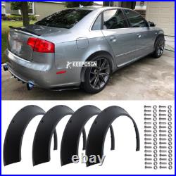 4pcs 4.5 Fender Flares Extra Wide Body Kit Wheel Arches For Audi A4 A3 S3 RS3