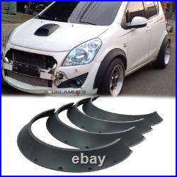 4pcs Flexible Fender Flares Extra Wide Wheel Arches Body Kit For Suzuki Splash