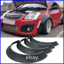 4pcs Flexible Fender Flares Extra Wide Wheel Arches Kit For Citroen C2 C3 C4 DS3
