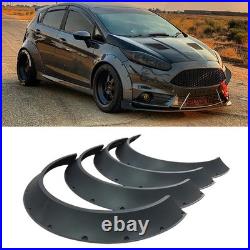 4pcs Flexible Fender Flares Extra Wide Wheel Arches Kit For Ford Fiesta SE ST 4pcs Flexible Fender Flares Extra Wide Wheel Arches Kit For Ford Fiesta SE ST