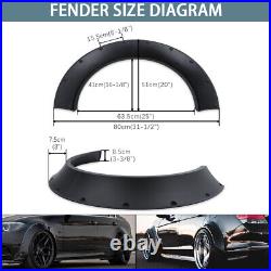 4pcs For Toyota Corolla Matte Fender Flares Wheel Arched CONCAVE Widebody Kit