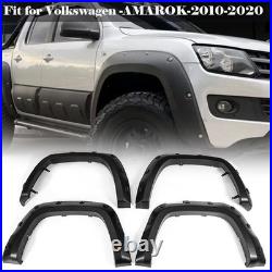 4pcs WIDE FRONT & REAR WHEEL ARCHES FENDER FLARES BODY KIT FOR VW AMAROK 2010-20