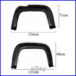 4pcs Wheel Arches Smooth Fender Flares Kit For Volkswagen VW Amarok 10-17