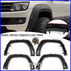 4pcs Wide Body Front & Rear Wheel Arch Fender Flare Kits 2010-2020 For Vw Amarok