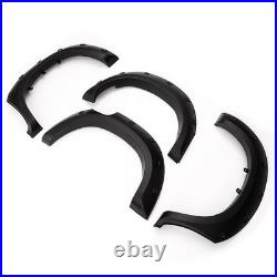 4x Black Wide Wheel Arches Fender Flares Body Kit For Toyota Hilux Vigo 2005-14