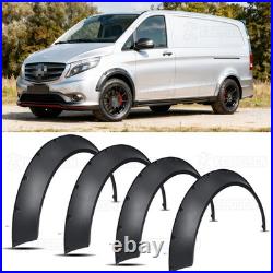 4x Fender Flares Extra Wide Body Kits Wheel Arches Cover For Mercedes Benz Vito