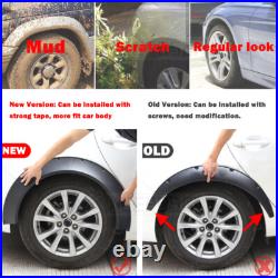 4x For VW Polo Golf Matte Fender Flares Wheel Arched CONCAVE 10mm Widebody Kit
