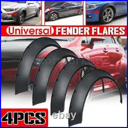 4x Front+Rear Fender Flares 3.9'' Extra Wide Body kit For AUDI A3 A4 A5 A6 A7 A8