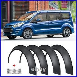 4x Matte Fender Flares CONCAVE Widebody Wheel Arche Kit For Ford Transit Connect