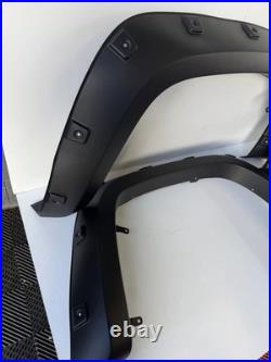 4x Wide Front&rear Wheel Arches Fender Flares Blk Body Kit For Vw Amarok 2010-20