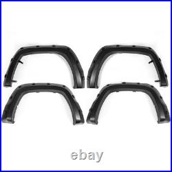 4x Wide Front&rear Wheel Arches Fender Flares Blk Body Kit For Vw Amarok 2010-20