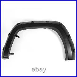 4x Wide Front&rear Wheel Arches Fender Flares Blk Body Kit For Vw Amarok 2010-20