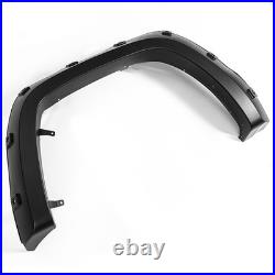 4x Wide Front&rear Wheel Arches Fender Flares Blk Body Kit For Vw Amarok 2010-20