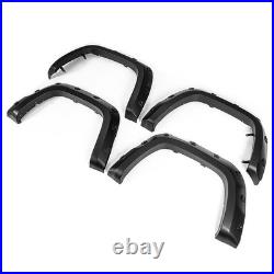 4x Wide Front&rear Wheel Arches Fender Flares Blk Body Kit For Vw Amarok 2010-20