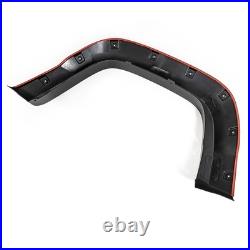4x Wide Front&rear Wheel Arches Fender Flares Blk Body Kit For Vw Amarok 2010-20