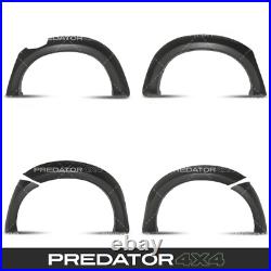 60mm MATTE BLACK WIDE WHEEL ARCHES FENDER FLARES KIT FOR ISUZU D-MAX 2012-2015