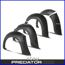 60mm MATTE BLACK WIDE WHEEL ARCHES FENDER FLARES KIT FOR ISUZU D-MAX 2012-2015