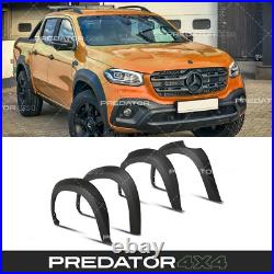 60mm Wide Fender Flares Set Wheel Arche Extensions Kit For Mercedes X-class