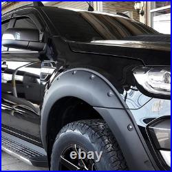 6PCS 9'' Wheel Arch Fender Flares Wide Body Kit For Ford Ranger T7 T8 2016-2022