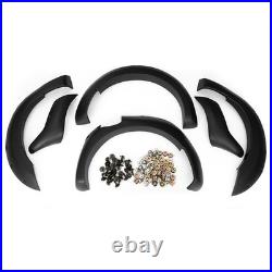 6Pcs Black Wide Wheel Arches Fender Flares Body Kit For 12-2015 Ford Ranger T6 A