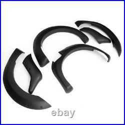 6Pcs Black Wide Wheel Arches Fender Flares Body Kit For 12-2015 Ford Ranger T6 A