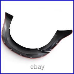 6Pcs Black Wide Wheel Arches Fender Flares Body Kit For 12-2015 Ford Ranger T6 A