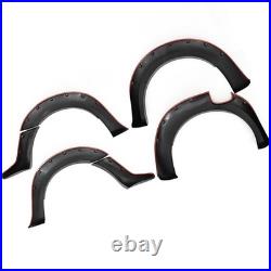 6Pcs Black Wide Wheel Arches Fender Flares Body Kit For 2012-2015 Ford Ranger T6