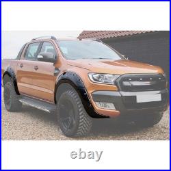 6Pcs Black Wide Wheel Arches Fender Flares Body Kit For Ford Ranger T7 2016-2018 6Pcs Black Wide Wheel Arches Fender Flares Body Kit For Ford Ranger T7 2016-2018