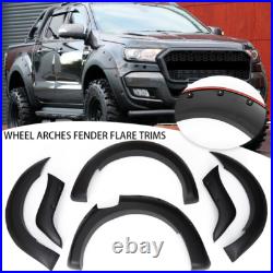 6Pcs Wide Wheel Arches Fender Flares BodyKit Body kit For Ford Ranger T7 2016-18