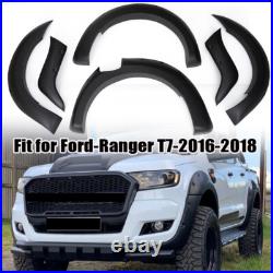 6Pcs Wide Wheel Arches Fender Flares BodyKit Body kit For Ford Ranger T7 2016-18
