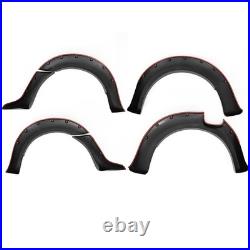 6Pcs Wide Wheel Arches Fender Flares Body Kit Fit For Ford Ranger T7 2016-18